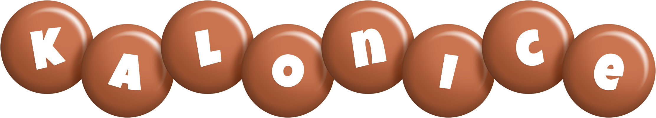 Kalonice candy-brown logo