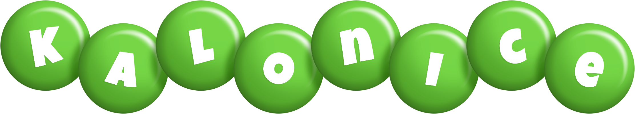 Kalonice candy-green logo