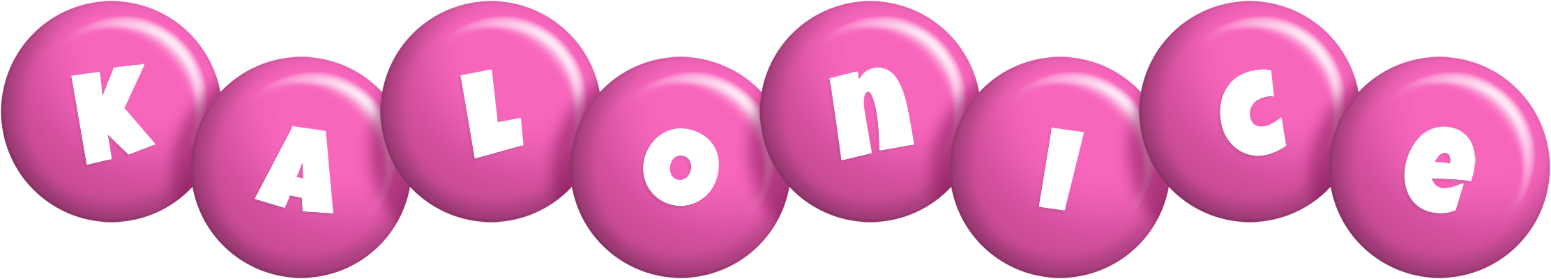 Kalonice candy-pink logo