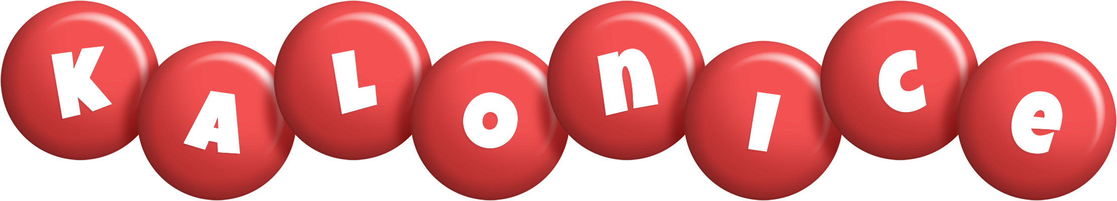 Kalonice candy-red logo
