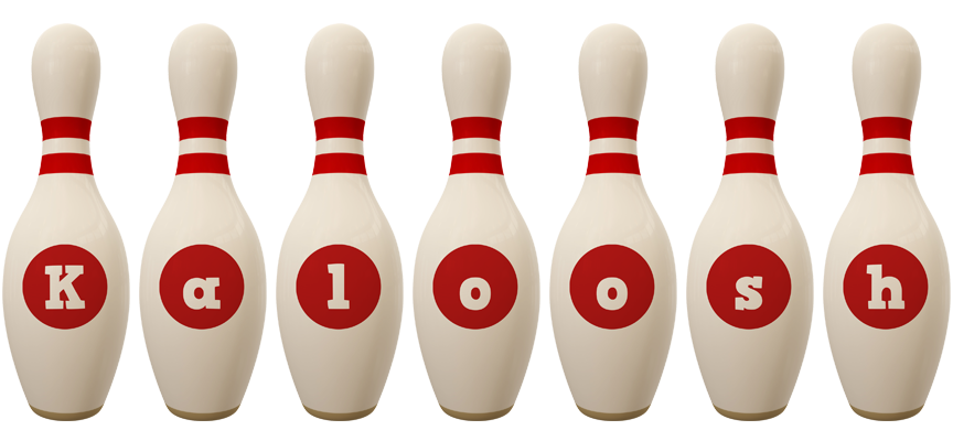 Kaloosh bowling-pin logo