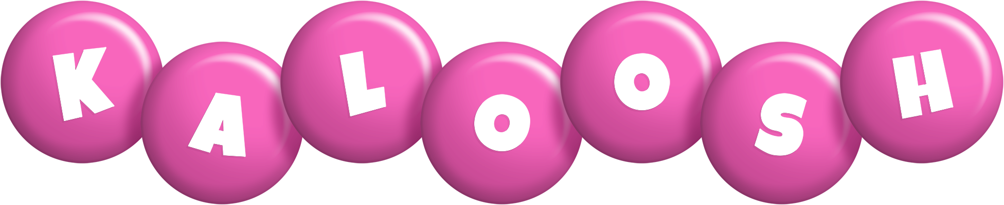 Kaloosh candy-pink logo