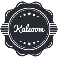 Kalsoom badge logo