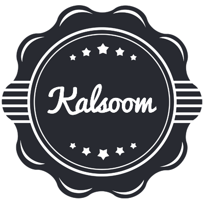 Kalsoom badge logo