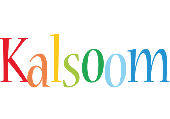 Kalsoom birthday logo