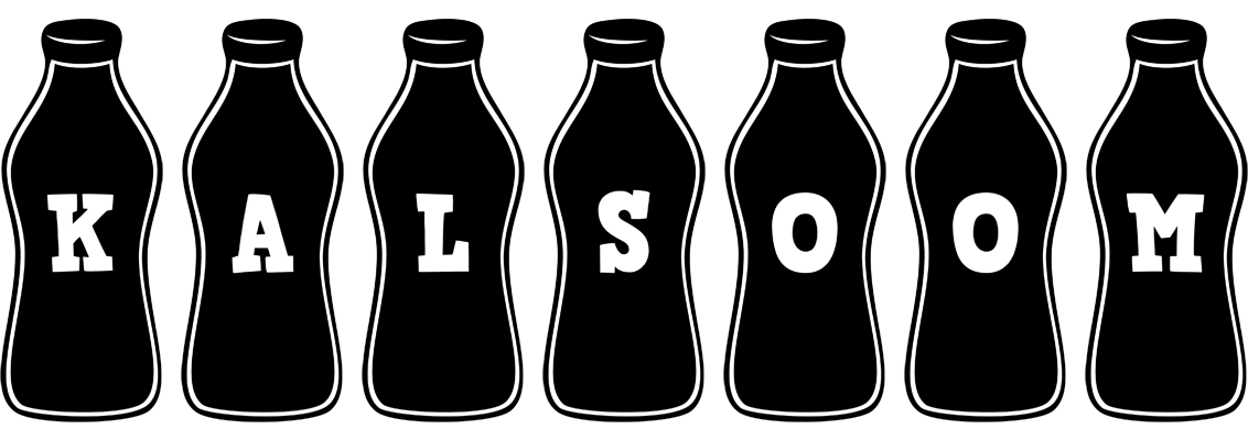 Kalsoom bottle logo