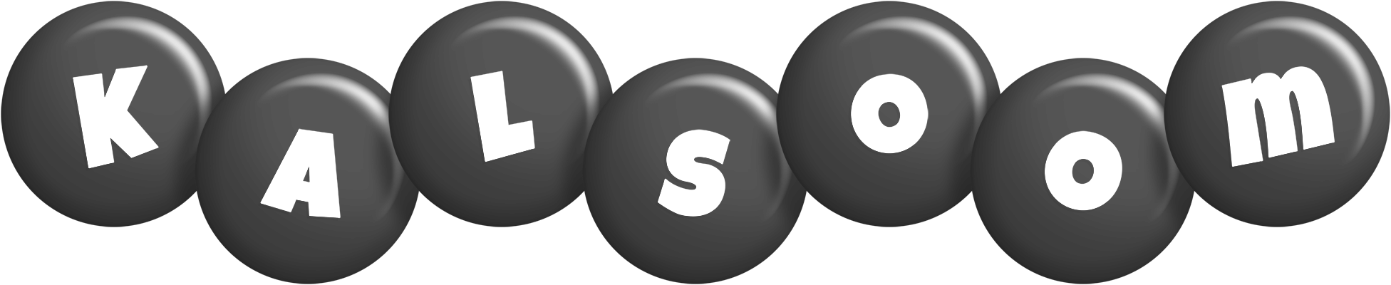 Kalsoom candy-black logo