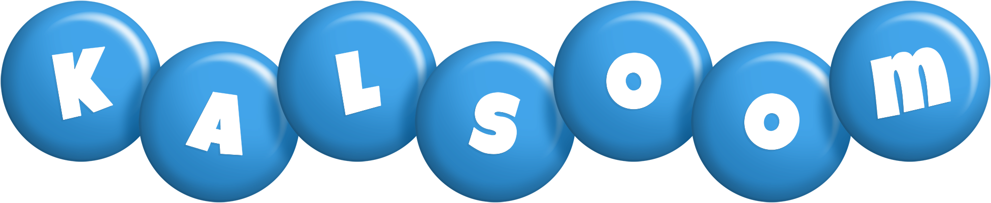 Kalsoom candy-blue logo