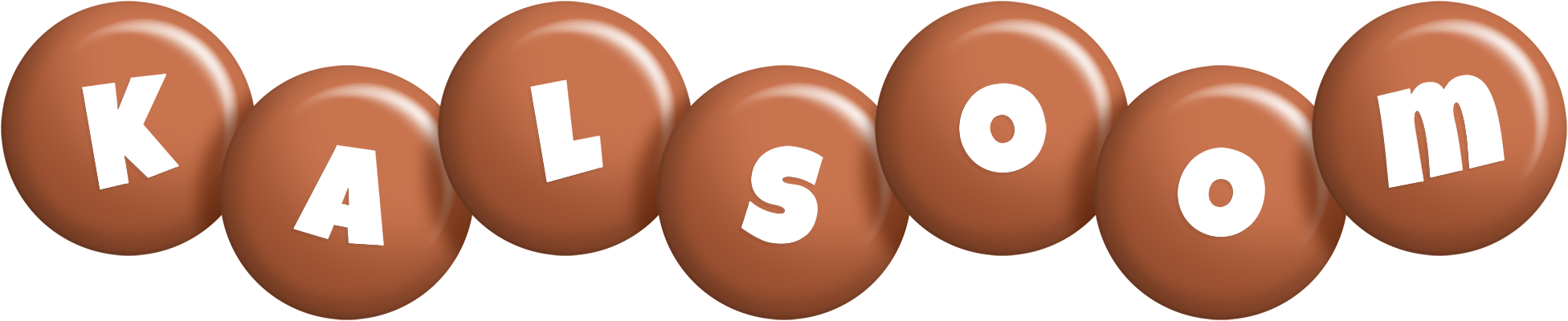 Kalsoom candy-brown logo