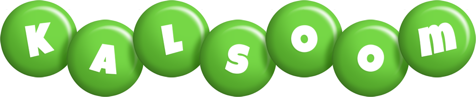 Kalsoom candy-green logo