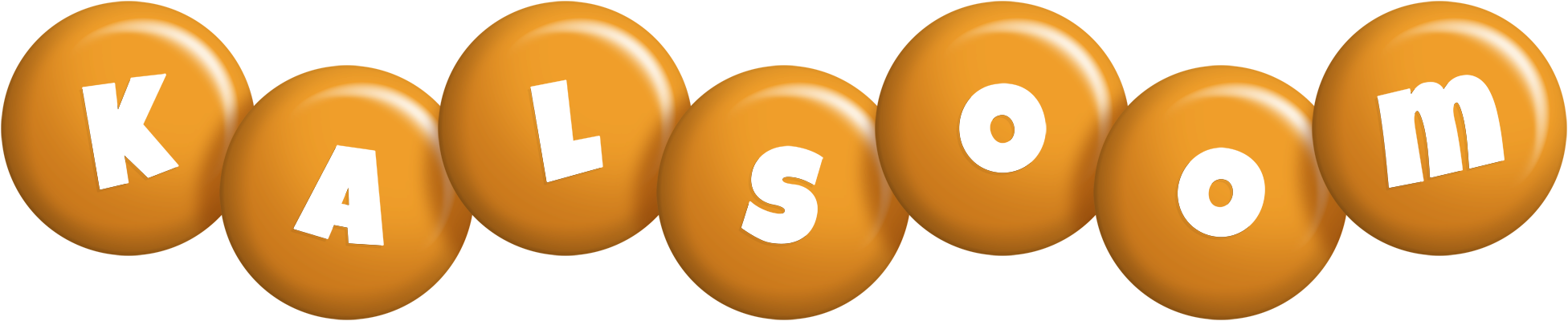 Kalsoom candy-orange logo