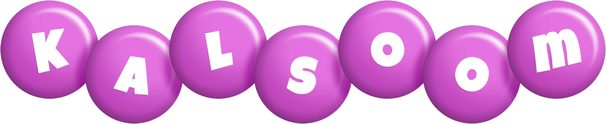 Kalsoom candy-purple logo