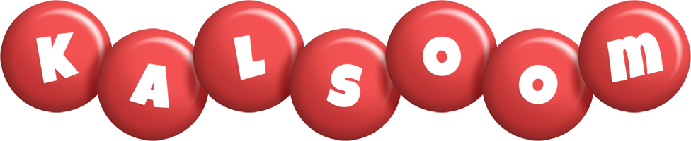 Kalsoom candy-red logo