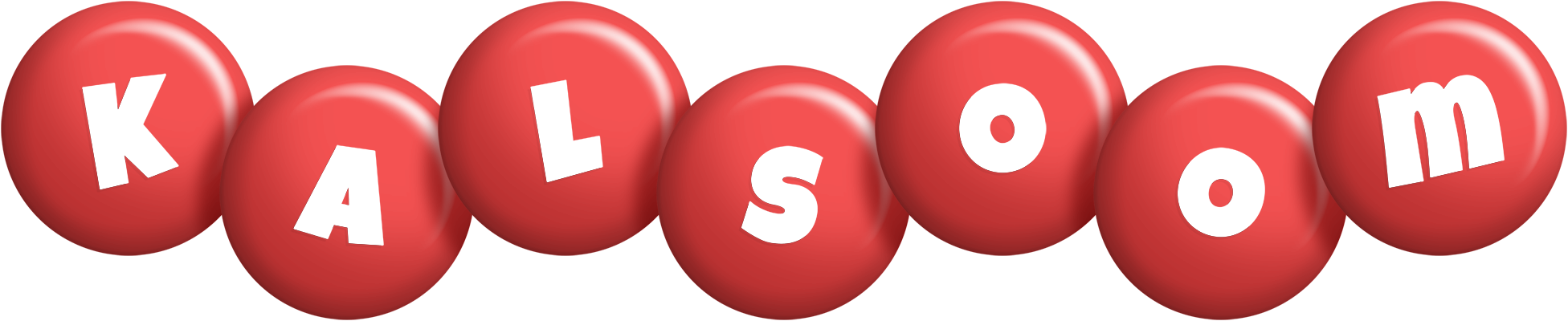 Kalsoom candy-red logo