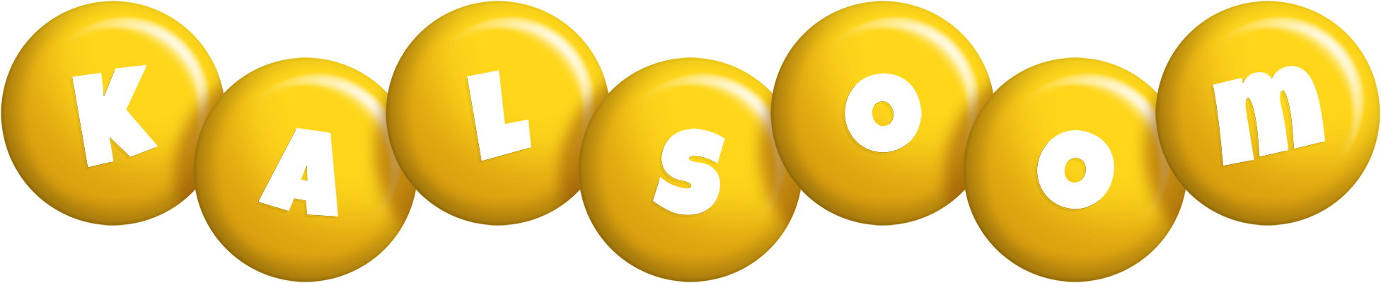 Kalsoom candy-yellow logo