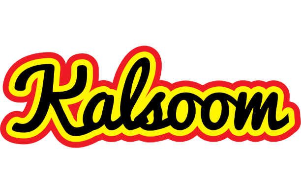 Kalsoom flaming logo