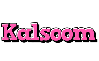 Kalsoom girlish logo