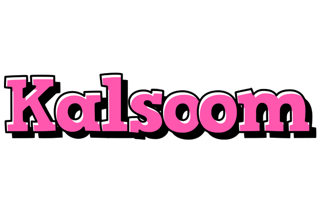 Kalsoom girlish logo