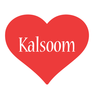 Kalsoom love logo