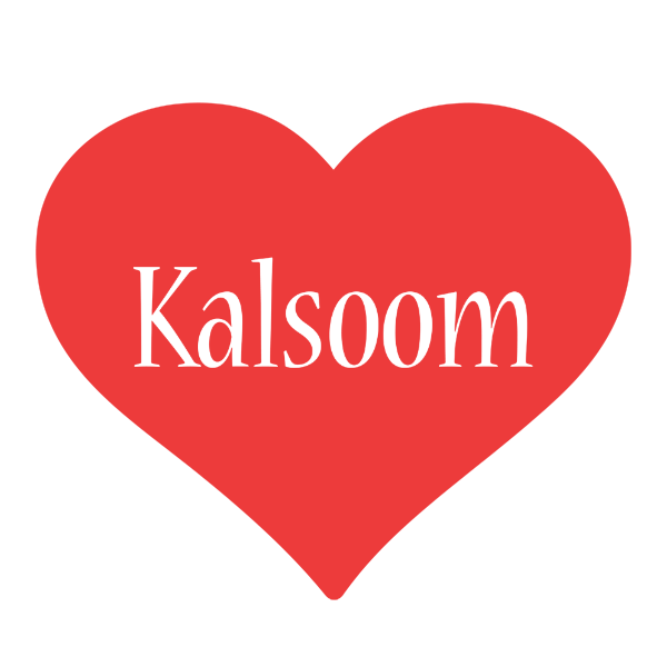 Kalsoom love logo