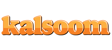 Kalsoom orange logo