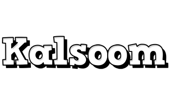 Kalsoom snowing logo