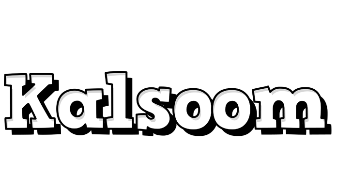 Kalsoom snowing logo