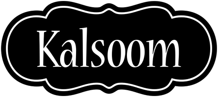 Kalsoom welcome logo