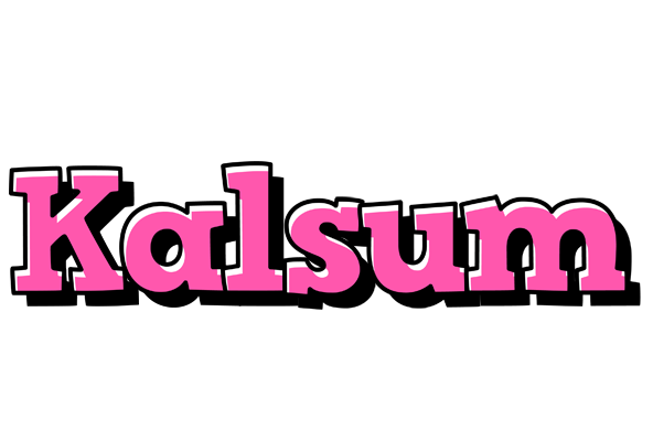 Kalsum girlish logo