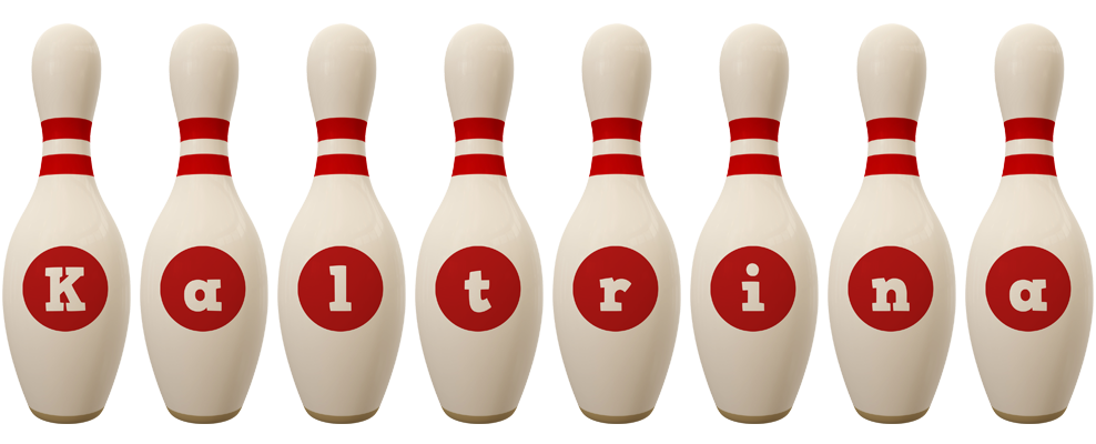 Kaltrina bowling-pin logo