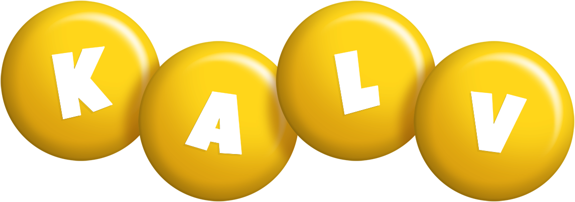 Kalv candy-yellow logo