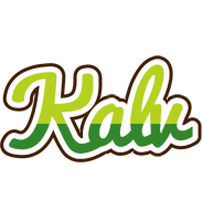 Kalv golfing logo