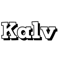 Kalv snowing logo