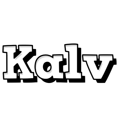 Kalv snowing logo