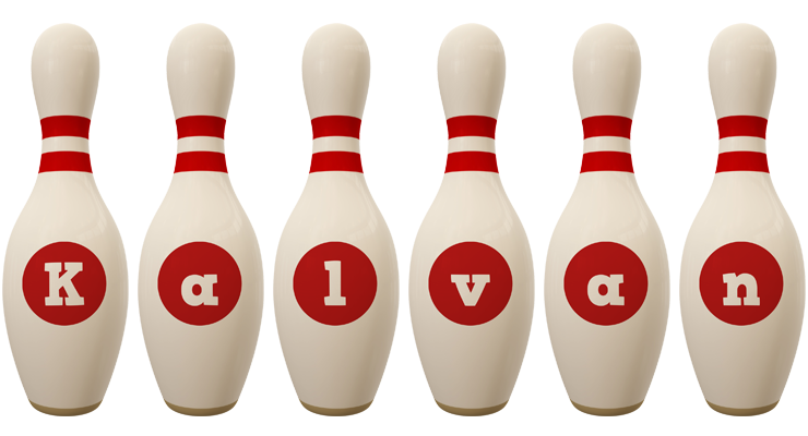 Kalvan bowling-pin logo