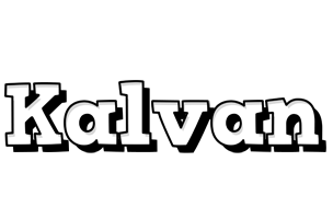 Kalvan snowing logo