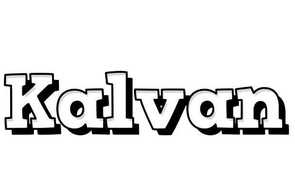 Kalvan snowing logo