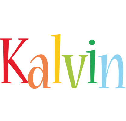 Kalvin birthday logo