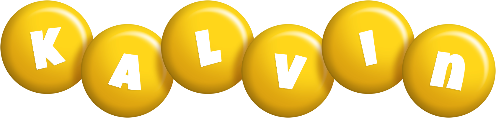 Kalvin candy-yellow logo