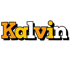 Kalvin cartoon logo