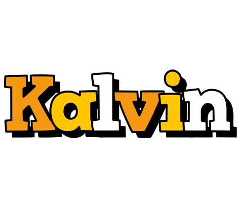 Kalvin cartoon logo