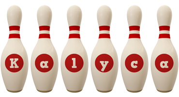 Kalyca bowling-pin logo