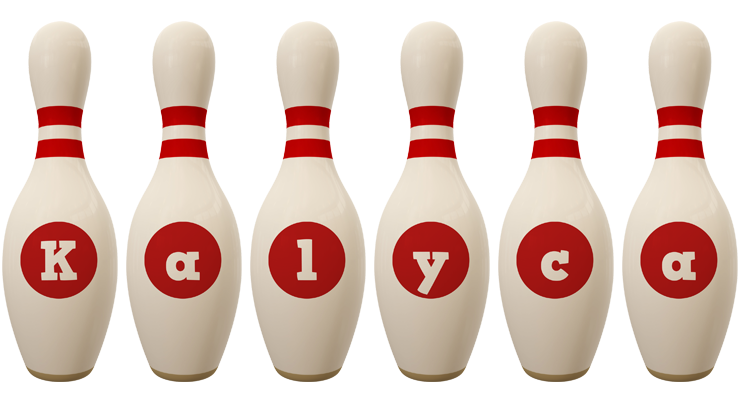 Kalyca bowling-pin logo