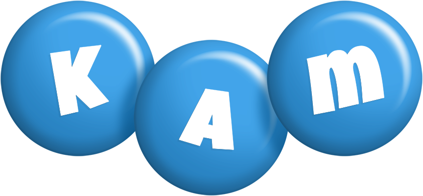 Kam candy-blue logo