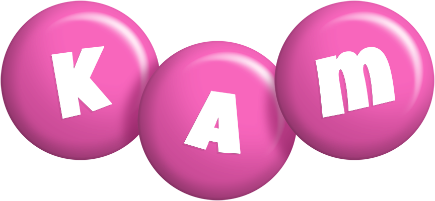 Kam candy-pink logo