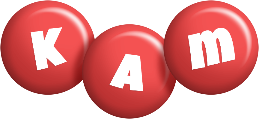 Kam candy-red logo