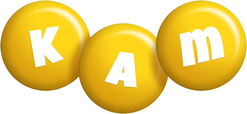 Kam candy-yellow logo