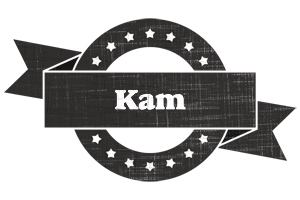 Kam grunge logo