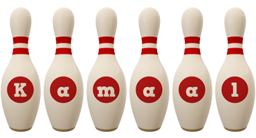 Kamaal bowling-pin logo