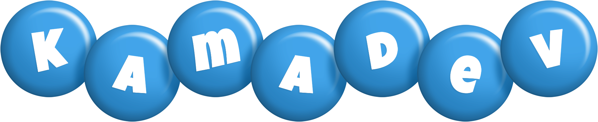 Kamadev candy-blue logo